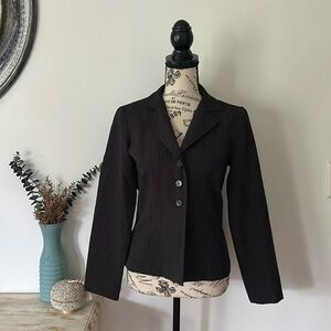 Vintage Y2K Tempted Pinstripe Lightweight Button Up Blazer Women's size S